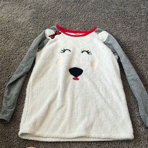 Fluffy polar bear shirt